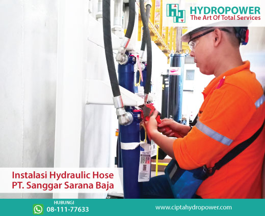 Instalasi hydraulic hose