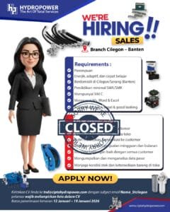 sales toko cilegon closed