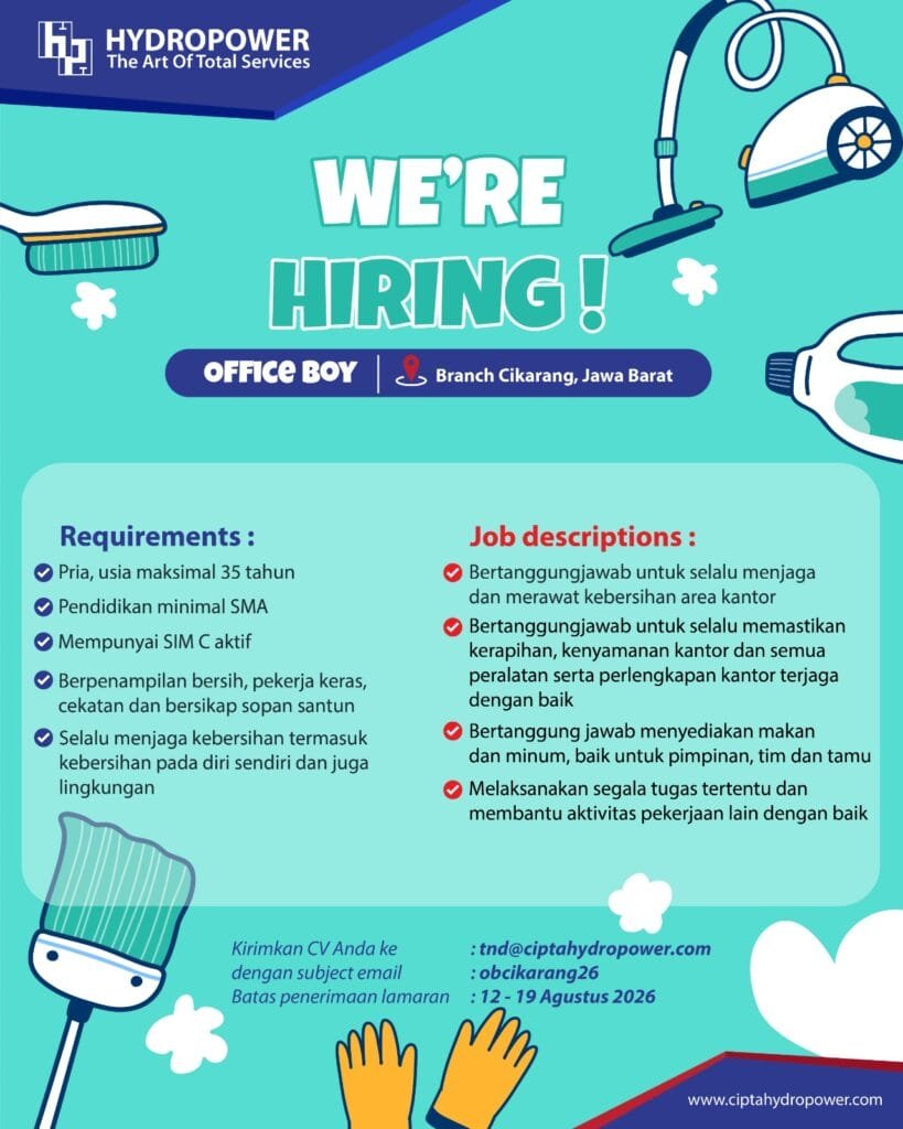 loker office boy cikarang 2026