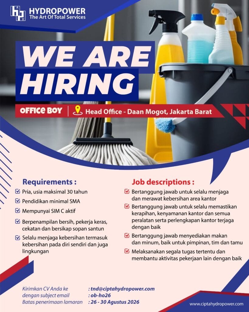 loker office boy jakarta